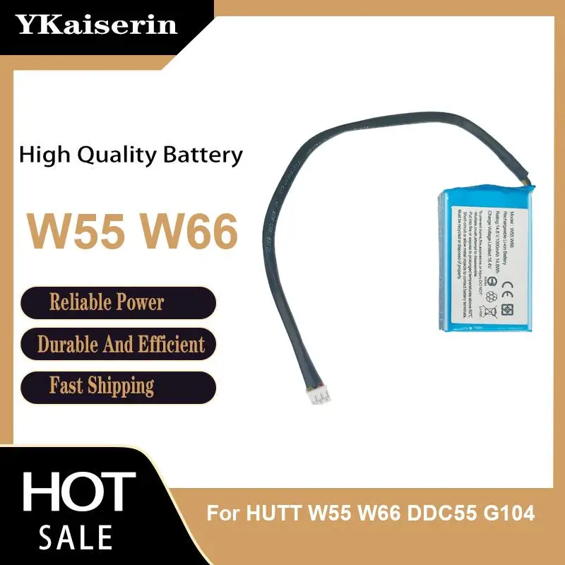 Long Lasting Glass Cleaning Robot Battery For Hutt W55 W66 DDC55 G104 1000mAh Reliable Replacement