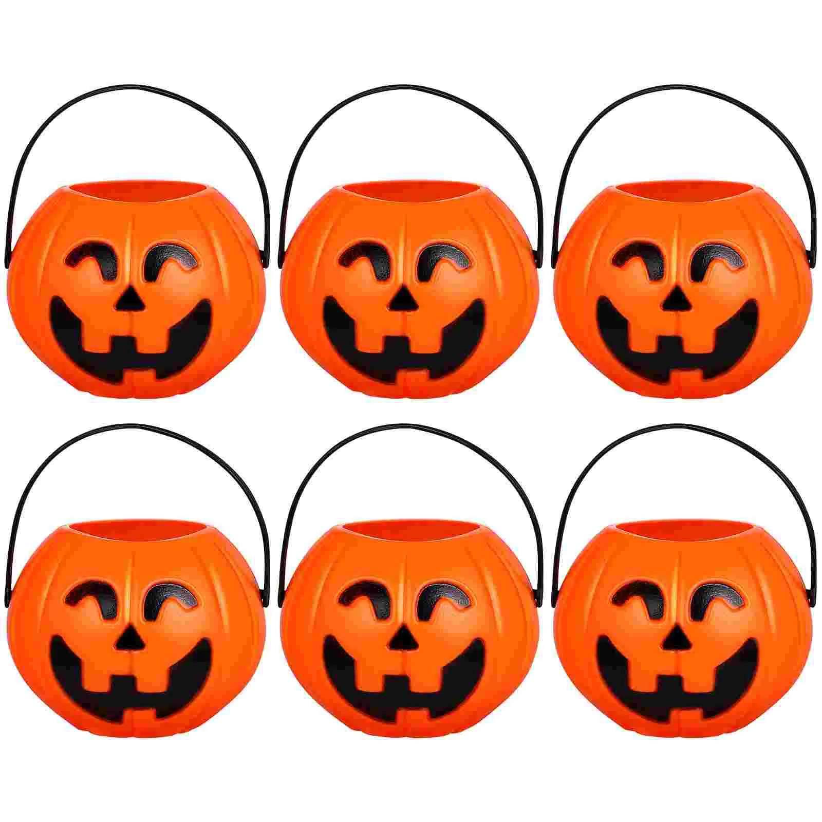 Bulk Candy Autumn Decor Pumpkin Bucket Halloween Cauldron Stand Holder Child Baby