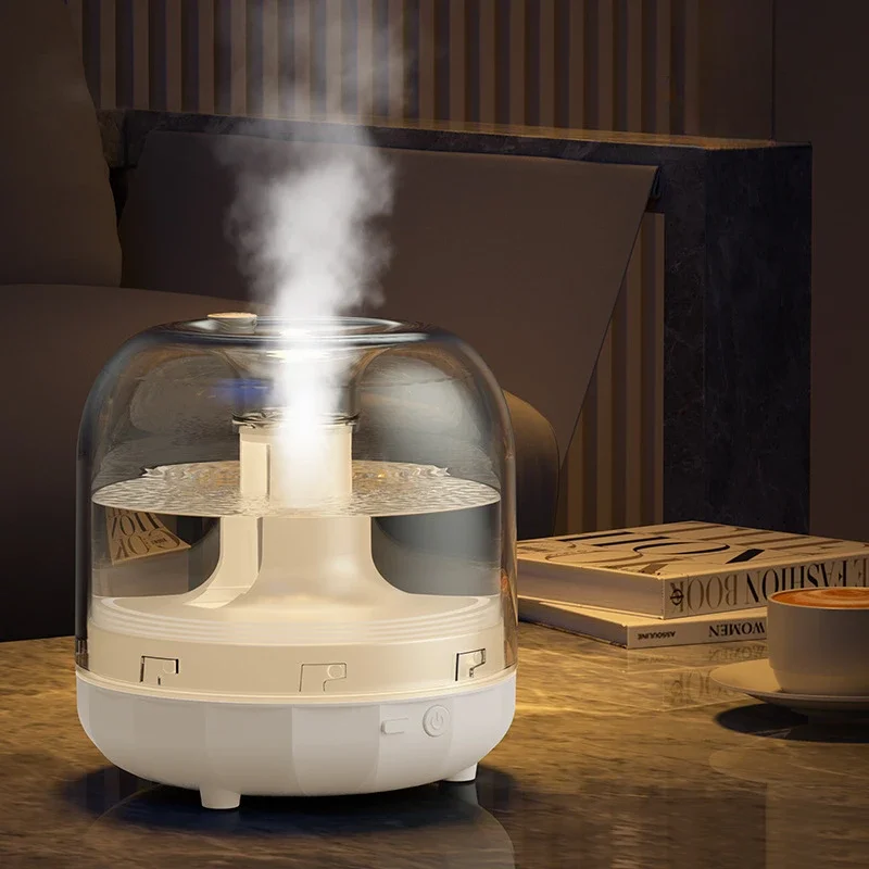 

Умный увлажнитель воздуха 500 мл с бесшумным распылением и высокой производительностью, настольный USB-увлажнитель, компактный очиститель воздуха для дома и спальни