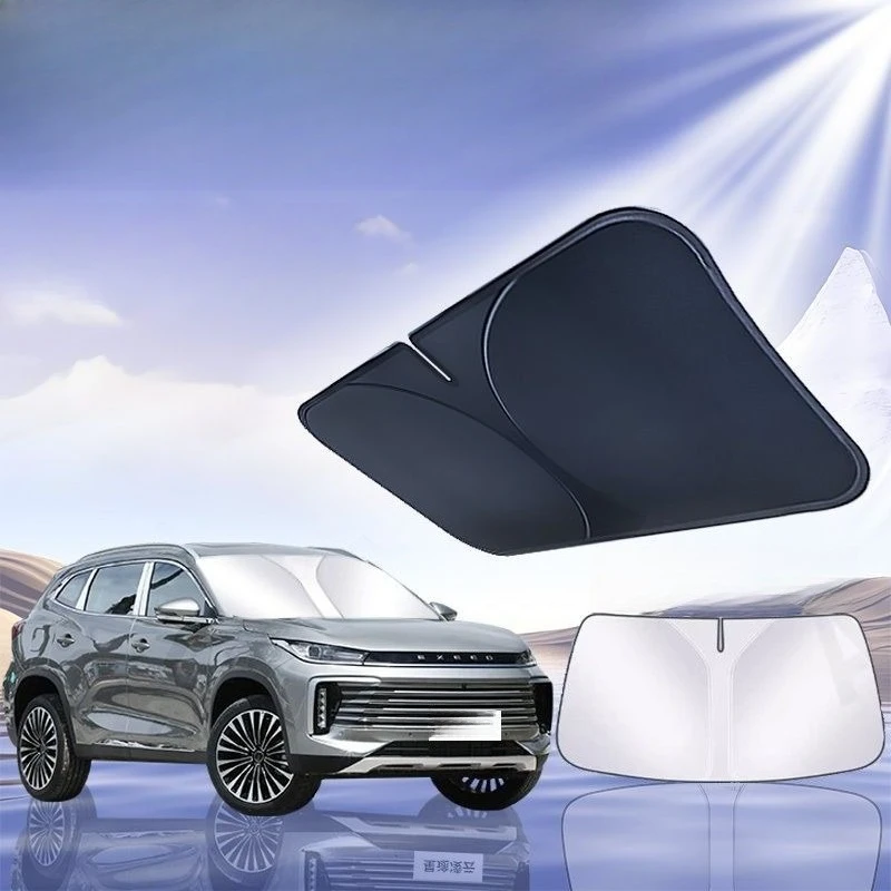 For Exeed TXL LX VX RX Car Windshield Sun Shade Blocks UV Ray Reflector Auto Window Visor Shield Cover Foldable Parasol 1 Piece