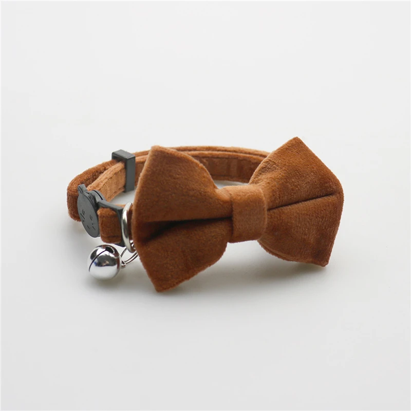 Katzenhalsbänder, neue Haustierhalsbänder mit Schleife und Glocke, niedliche Katzenhalsbänder, Haustierbedarf, mehrfarbig, verstellbar, Haustier-Accessoires – Detail 9