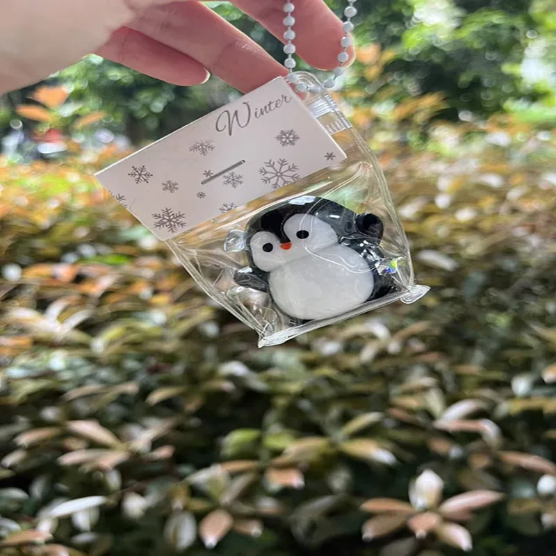 Cute Round Belly Penguin Squeeze Toy Slow Rising Stress Relief Toy Mini Kawaii Bag Pendant Stress Relief Gift