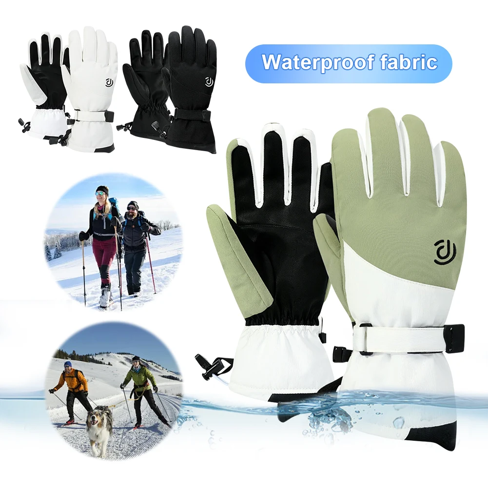 Winter Cycling Gloves Bike Gloves Windproof Touch Screen Thermal Riding Gloves Water Resistant Sports Gloves for Running Cycling