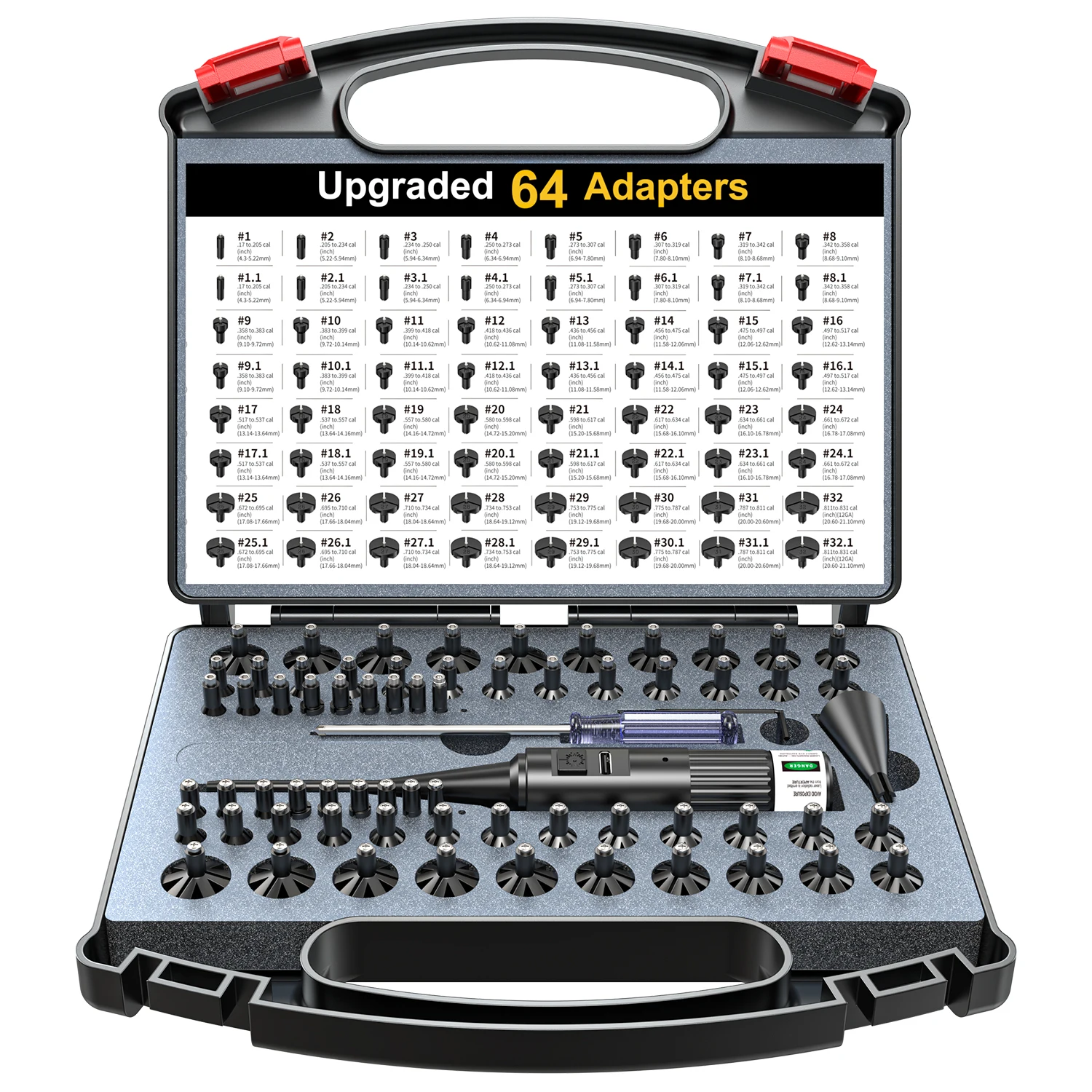 1300 Laser Indicator 64 Premium Adapters Type-C Charging Green Laser Quick Setup Efficient Calibration Device.