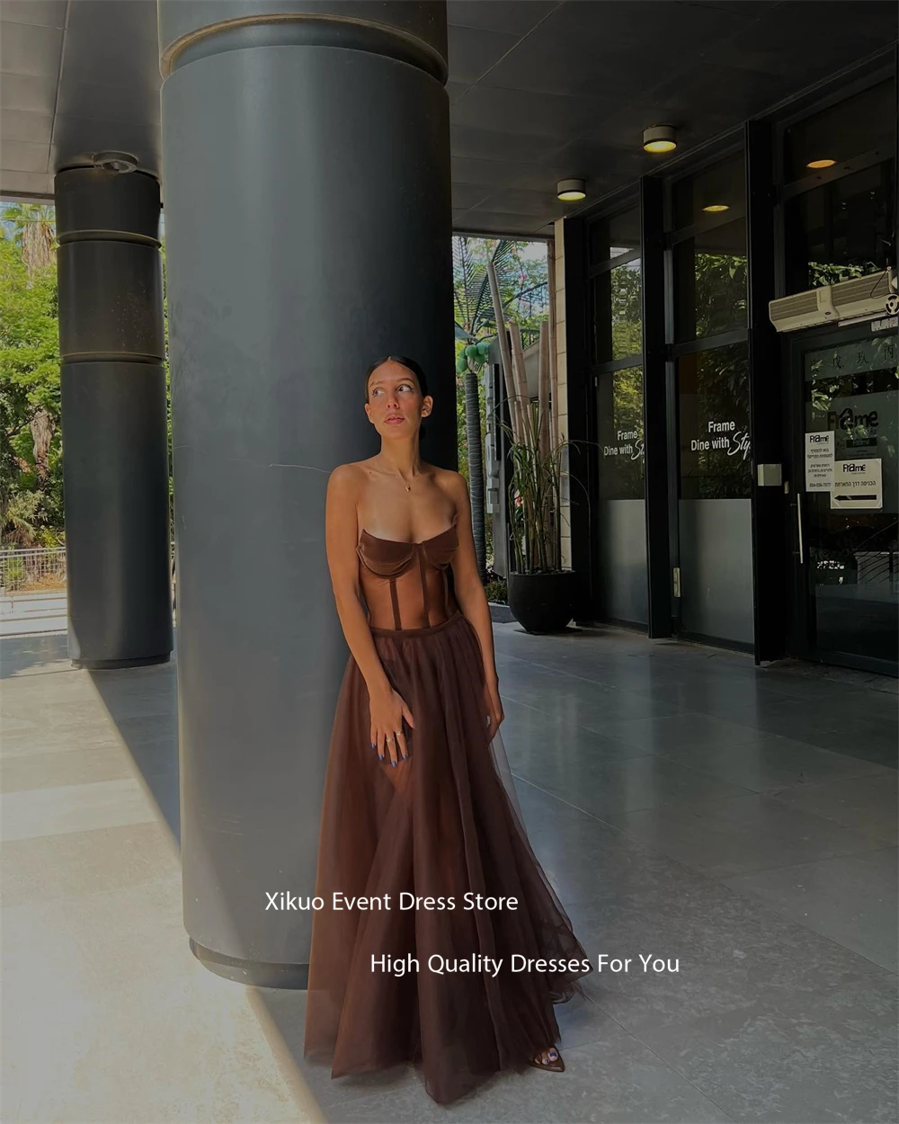 Xikuo Elegant Tulle Corset Evening Dresses Sweetheart Long Illusion Prom Dresses 2025 Woman Party  Cocktail Dresses Customized