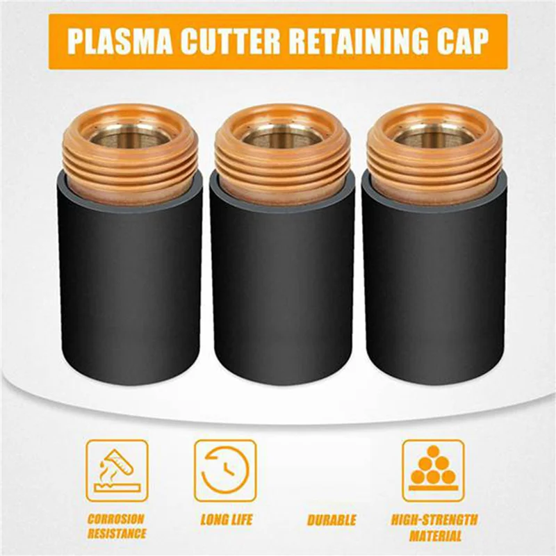 ABJN-12Pcs 220854 Retaining Cap Plasma Consumable Fit For 45XP/65/85/105 Cutting Torch