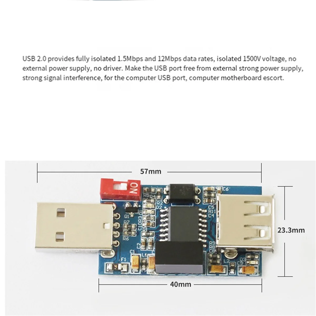 ADUM3160 USB إشارة الصوت المعزل 1500 فولت 1CH إشارة رقمية الصوت عازل الطاقة USB إلى USB إشارة المعزلN01R