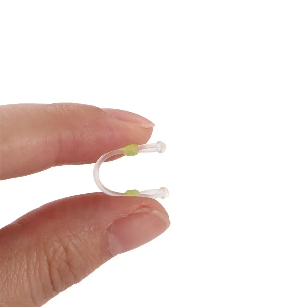 10Pcs Space Bean Line Swivel Tool Double Head Silicone Double Hook Fish Hook Fixed Distance Splitter Fish Line Separator