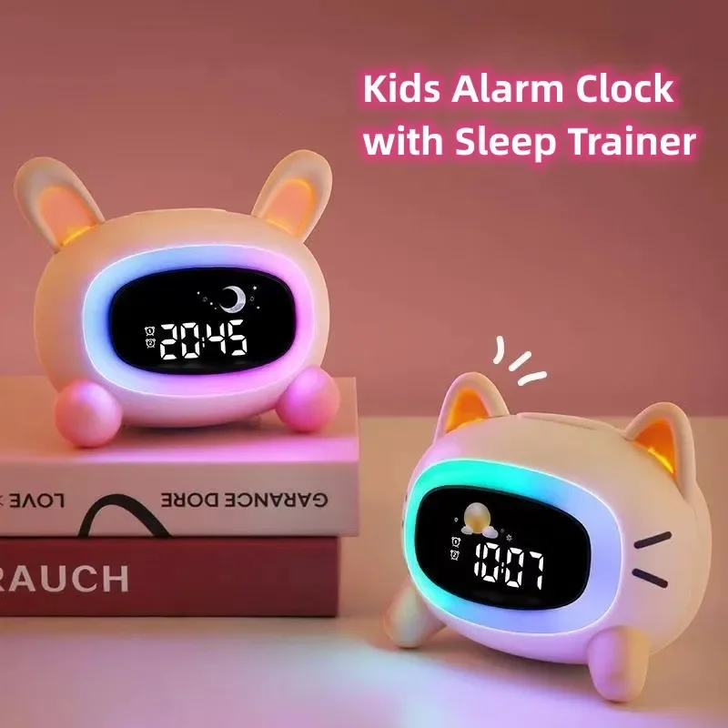 Alarm Clock for Kids Ok to Wake Children with Sleep Training and Sound Machine Birthday Gift for Boy Girls