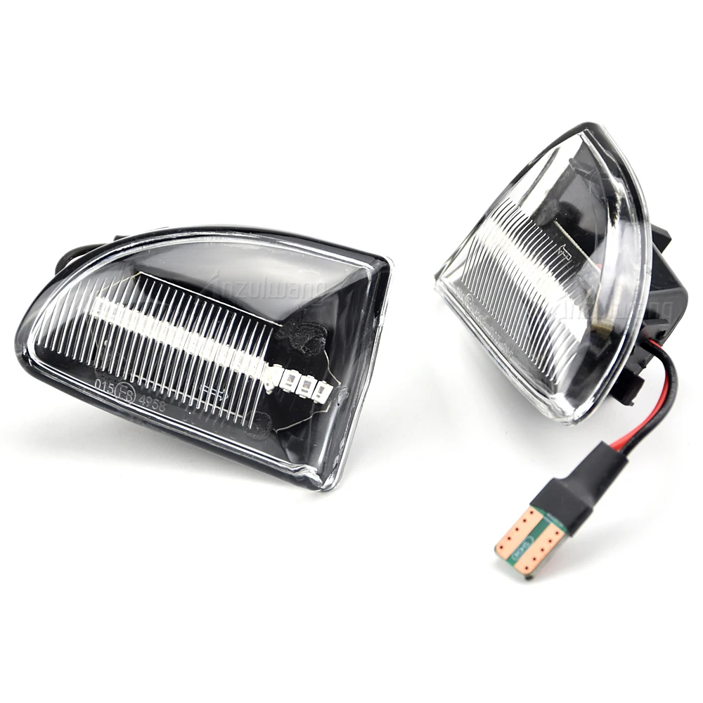 LED Dynamic Car Blinker Side Mirror Marker Turn Signal Lights Lamp Accessories For Smart Fortwo 451 MK1 MKII 2007-2015