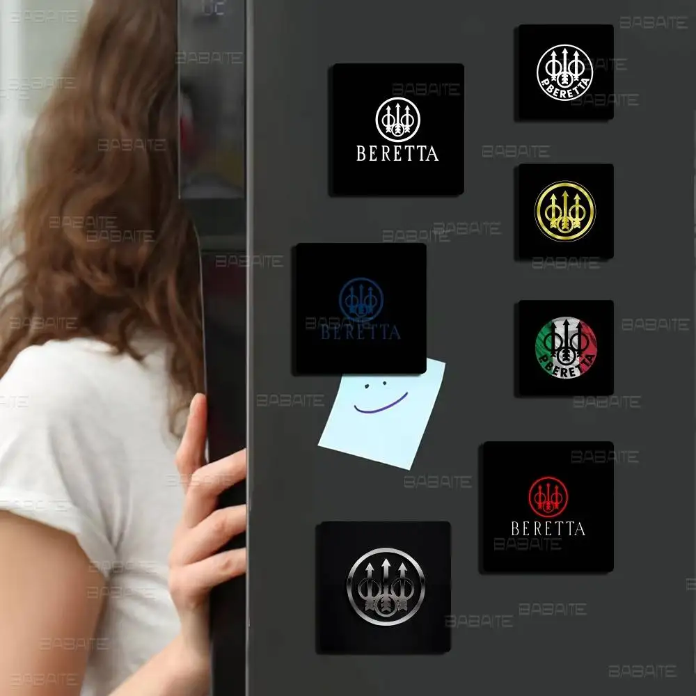 Gun Beretta logo Personalized magnet Cartoon character magnet Creative refrigerator Decoration Fans Collection Gifts