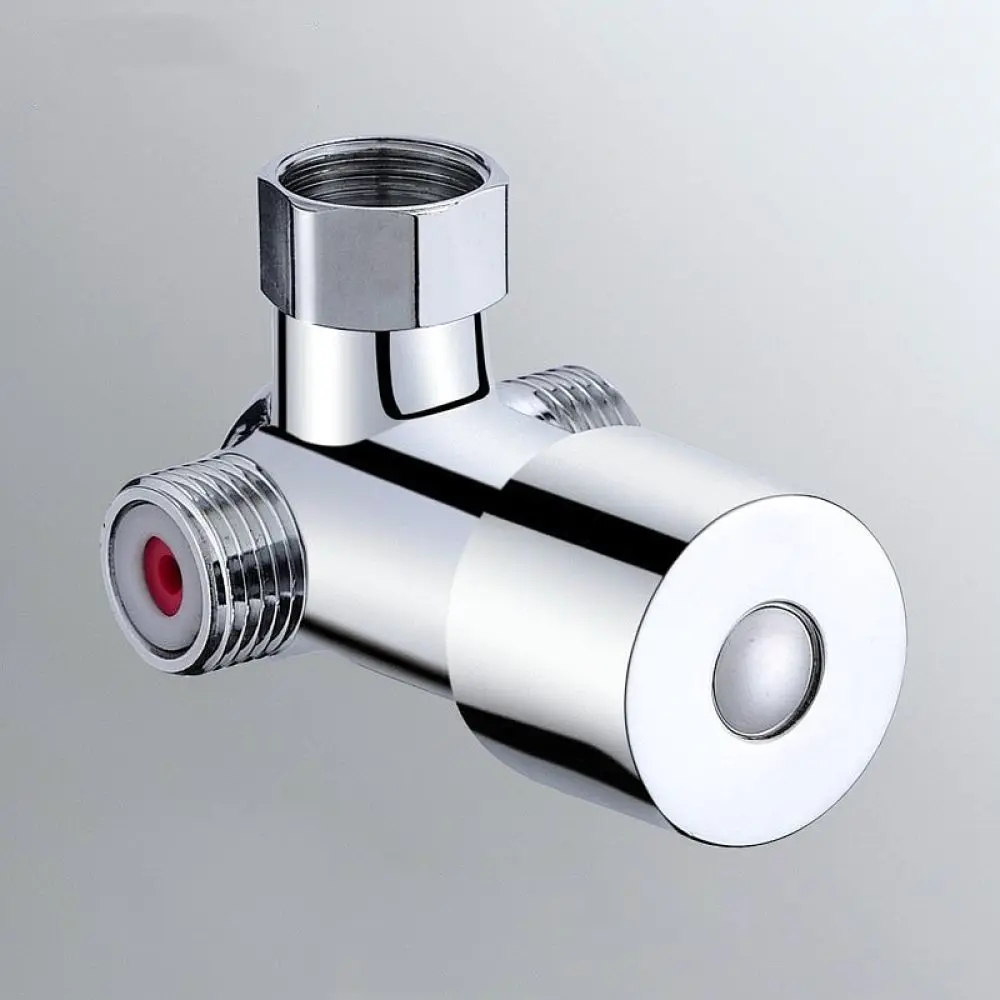 Water Temperature Mixing Valve Brass Three Way Faucet Thermostat For Home Solar Heater Plumbing Replacement Accessory