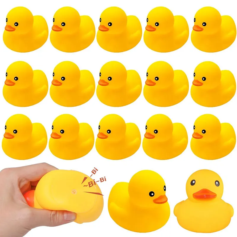 Gepersonaliseerde rubber eendjes met eigen tekst, voeg uw naam toe, gele eendjes, zwembadfeestje cadeautje, grappig verjaardagscadeau, badspeelgoed, cadeaus - afbeelding 1