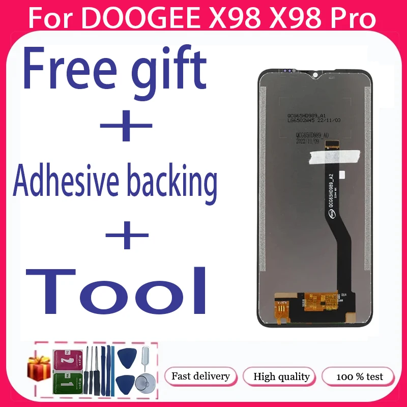 

Для DOOGEE X98 X98 Pro + ЖК-дисплей + сенсорный экран + бесплатная клейкая подложка + инструмент