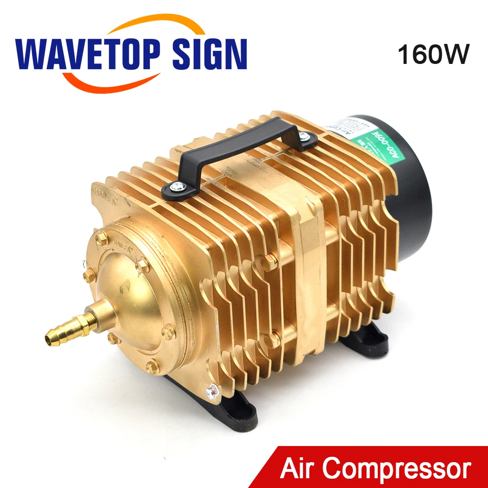 

WaveTopSign 160W 220VAC Air Compressor Electrical Magnetic Air Pump ACO-009E for CO2 Laser Engraving and Cutting Machine