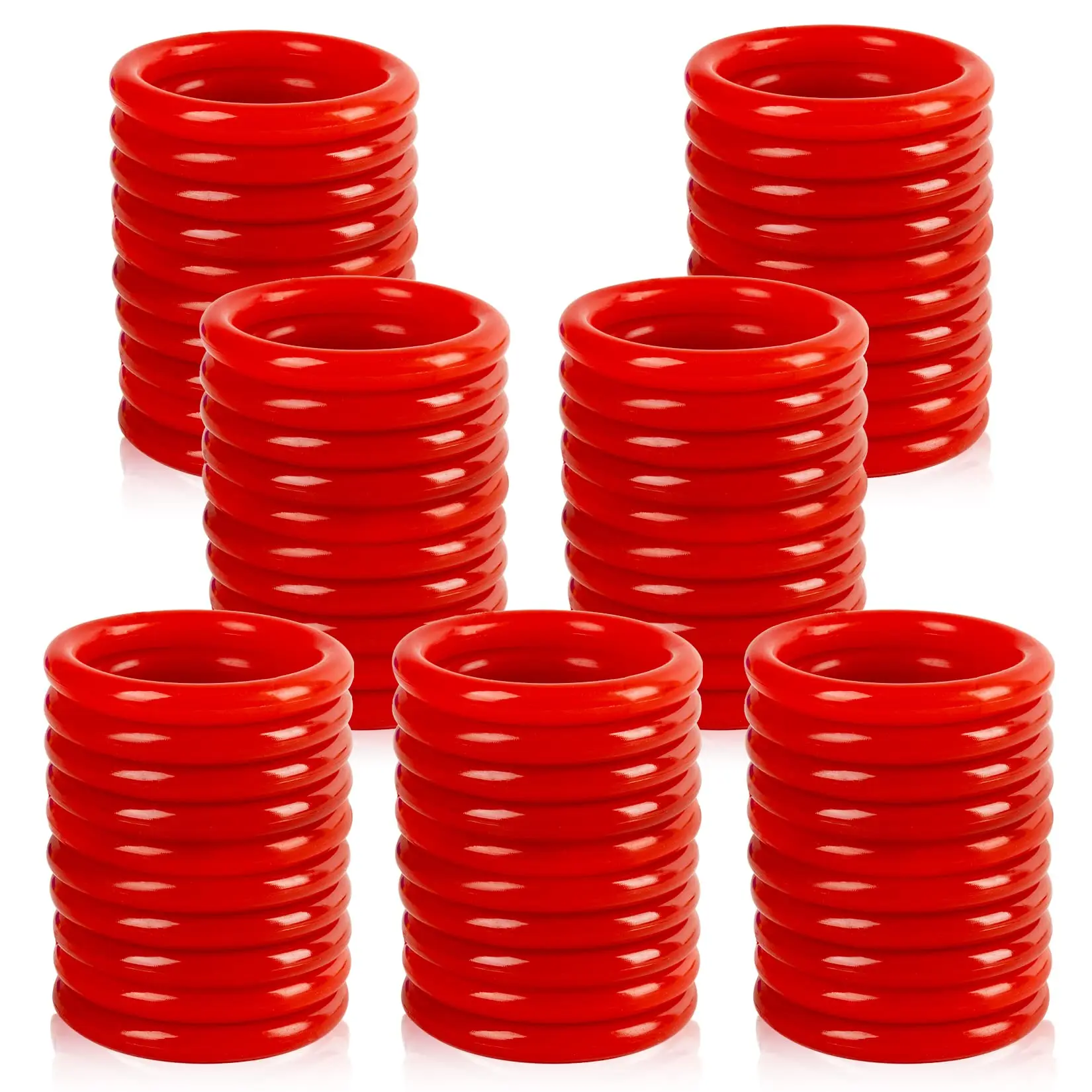 Mini Ring Toss Game - 70PCS 2.1 Inch Plastic Rings for Adults, Wedding, Carnival, Can Toss, and Pool Games