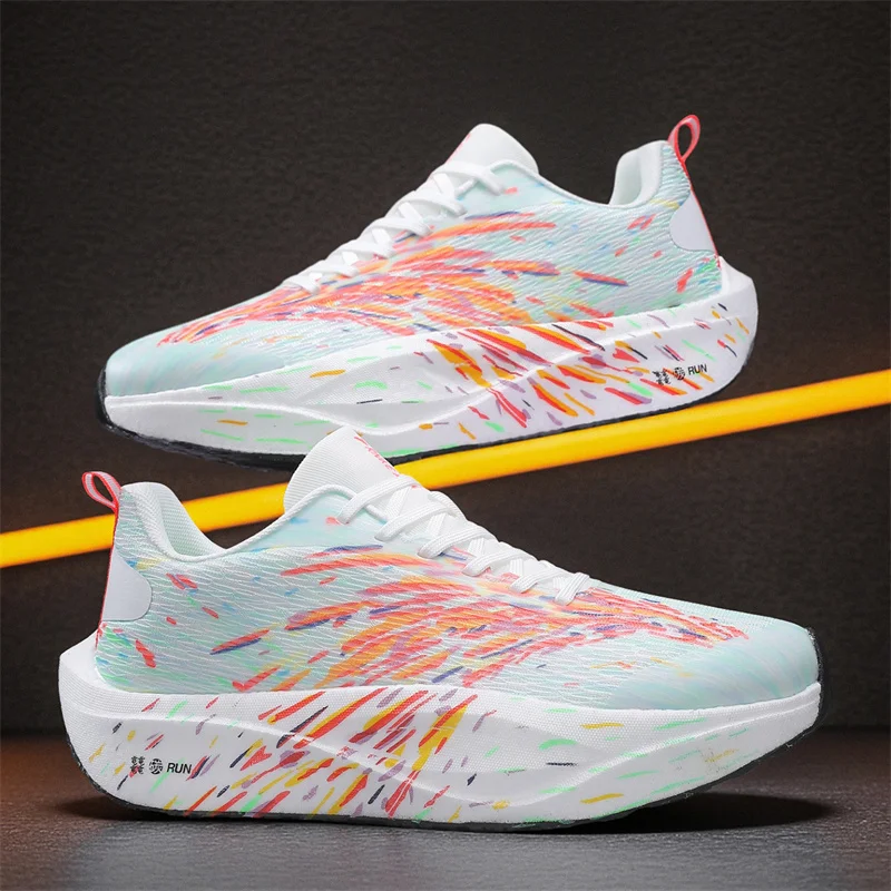 

New Autumn Professional Mens Womens Sports Shoes Lightweight Breathable Marathon Running Shoes Rebound Anti Slip Casual Shoes