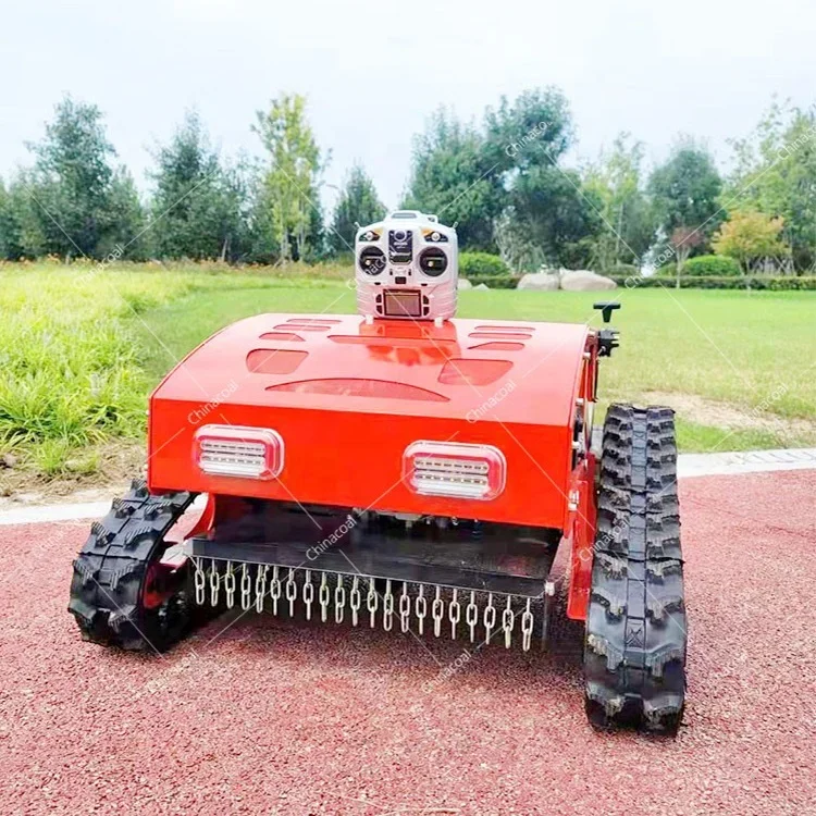 Small Remote Control Gasoline Professional Robot Lawn Mower For Agriculture And Forestry Farm Self-Propelled Weeder