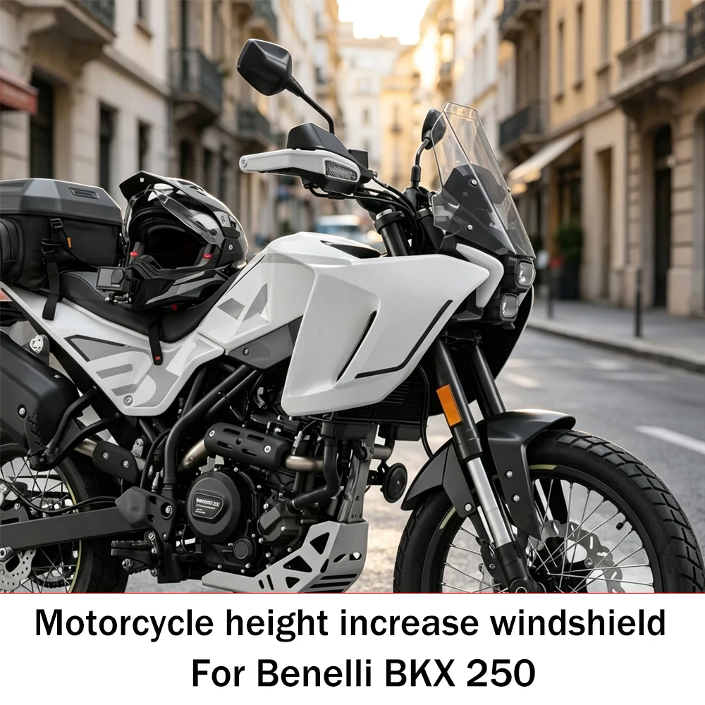 For Benelli BKX 250 Motorcycle modify Windshield Heightened Windshield Deflector Windproof NEW BKX250 BKX-250 Accessories