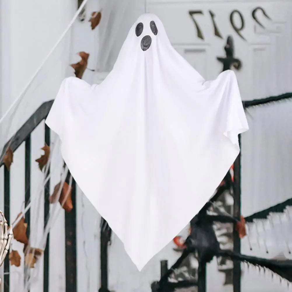 Spooky Halloween Party Decoration Spooky Led Halloween Hanging Ghost Outdoor Decoration with Blue Light for Haunted House Party