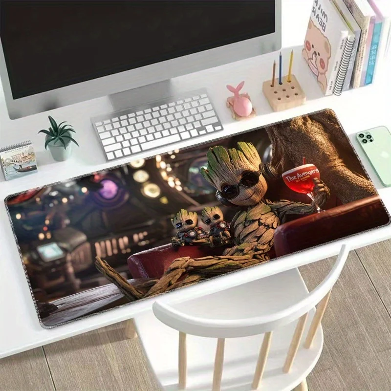 

"Heroes at Your Fingertips!" Universe Mouse Pad Superhero Groot Gaming Mouse Pad Office Keyboard Pad Gift for Therapists Facilit