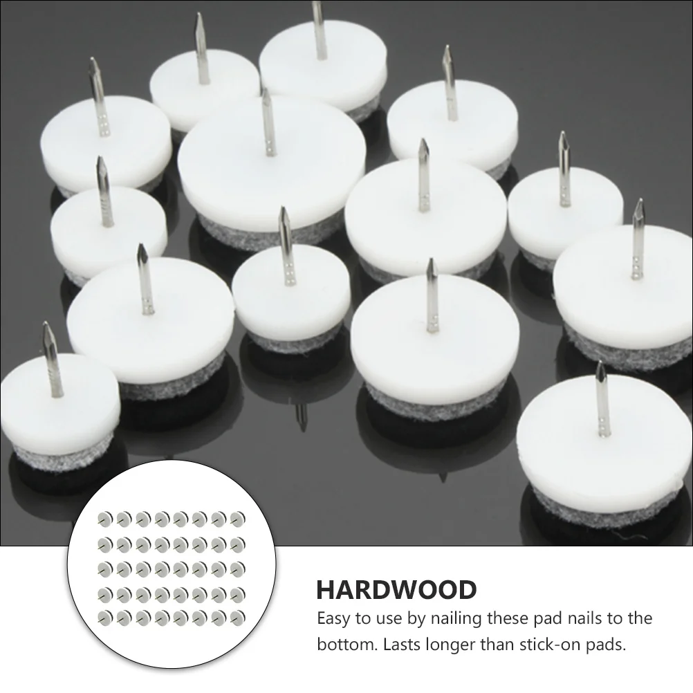 40 szt. Naklejek ochronnych na podłogę pod nogi krzeseł, ślizgacze do mebli, grube naklejki z gwintem do mocowania na meblach, do stołów i krzeseł w domu.