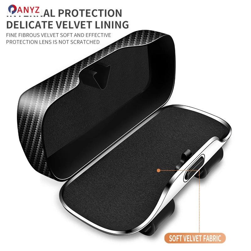 حافظة نظارات السيارة حامل متعدد الوظائف 1 قطعة مضادة للخدش والغبار قبضة آمنة مع فتحة للبطاقات لـ NIO ET5 ET7 ET9 EVE EC6 ES6