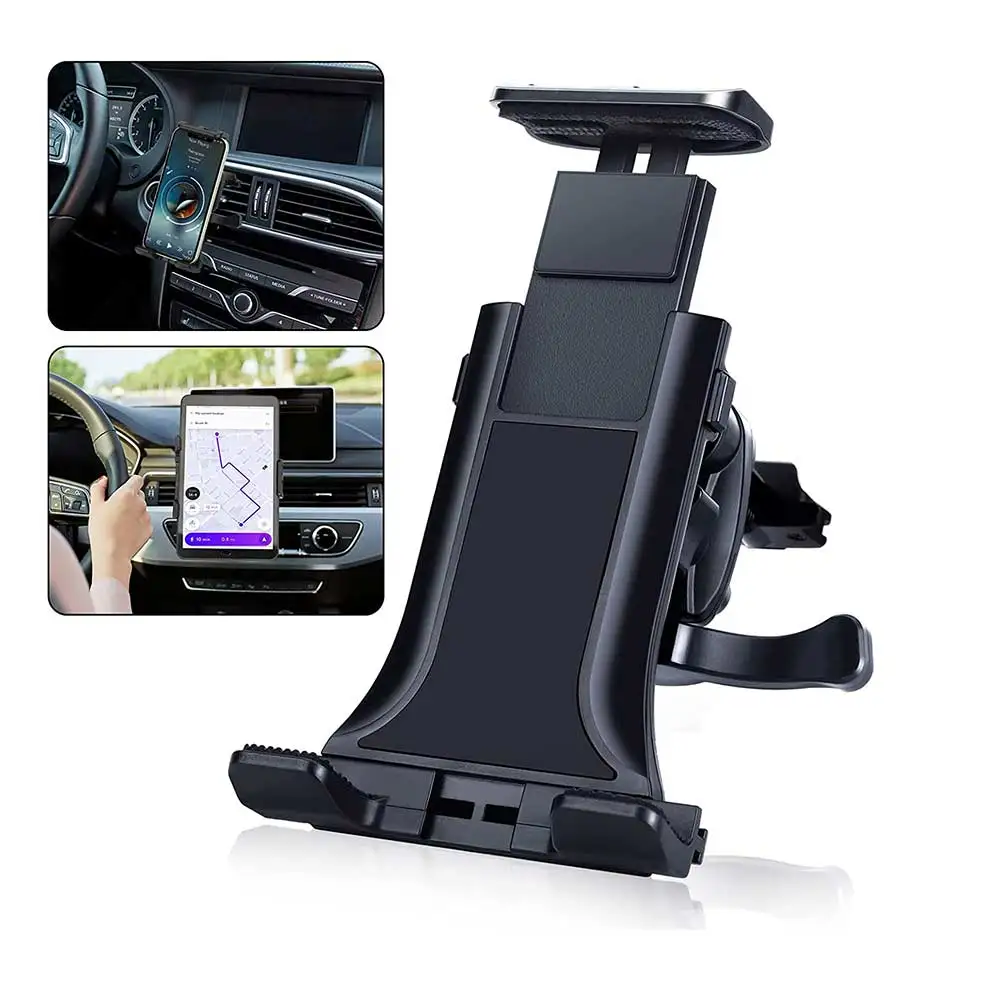 

Универсальный держатель для автомобильного воздуховода, совместимый с планшетами 7-12,9 дюймов, iPad, телефонами с 4-7-дюймовым складным экраном/прямой панелью