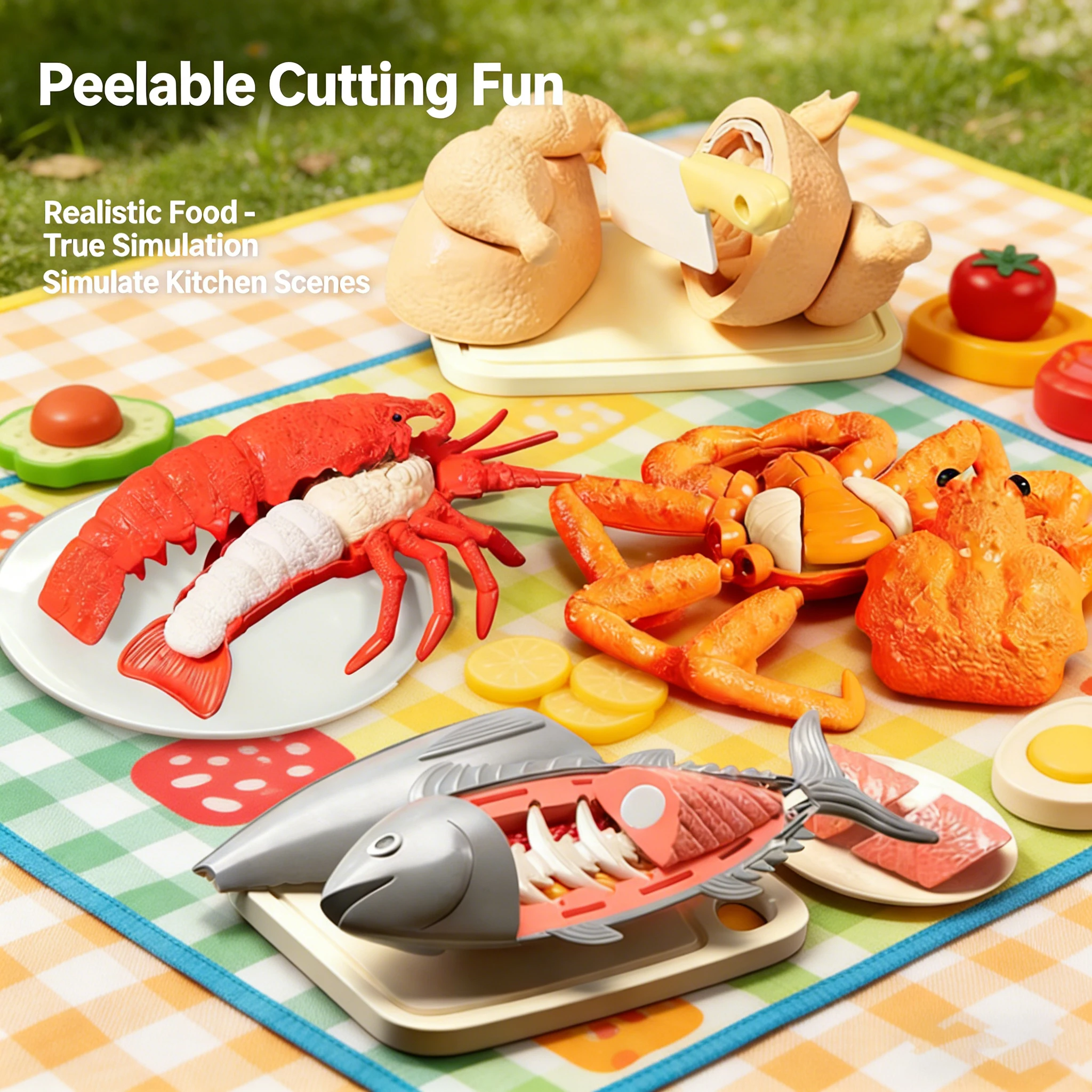 Baby Food With Chicken - Kids Kitchen Toy Set Simulated Big