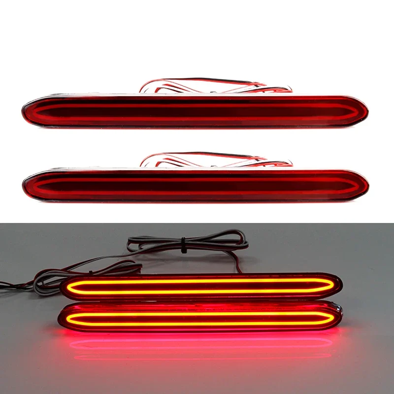 2 Pcs 2 Functions Rear Bumper Driving Braking Tail Light for Honda Odyssey 2007 2008 2009 Car Reflector Parking Warning Lamp