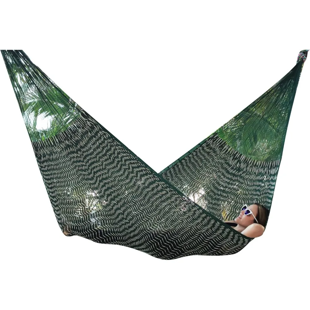 

Traditional Mayan Hammock -Pancho Villa Hammock (Large) - Thick Nylon Thread