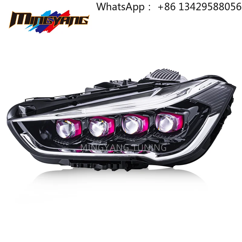

2016-2018 cabeça lâmpada 4len cristal Lâmpada cabeça luz acessórios do carro para BMW X1 F48 led faróis
