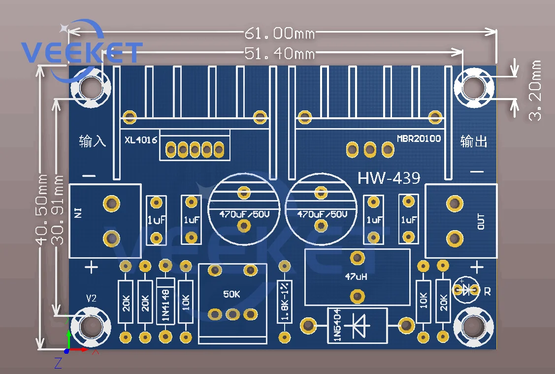 XL4016 8A 200W DC-DC Step Down Buck Converter Power Supply Module XL4016E1 PWM Adjustable 4-40V To 1.25-36V Step Down Board