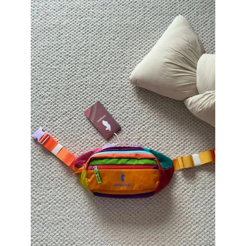 أزياء الاتجاه زوجين حقيبة الثدي الدوبامين 3L سعة كبيرة حزمة فاني 25 حقيبة عادية جديدة من النايلون المائل #1