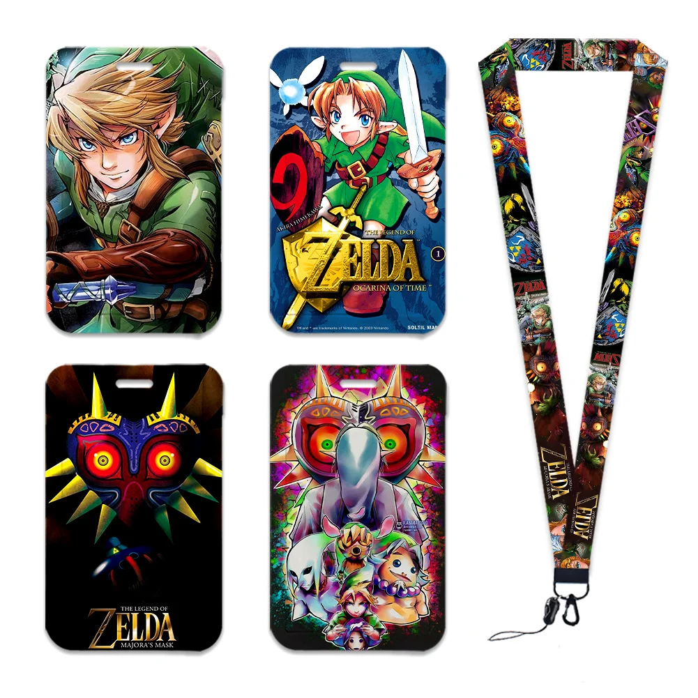 

Hot Selling Games Z Legend Japanese Anime Cartoon Student Campus Card Holder Lanyard Kids ID Badge Holder Card Accessories