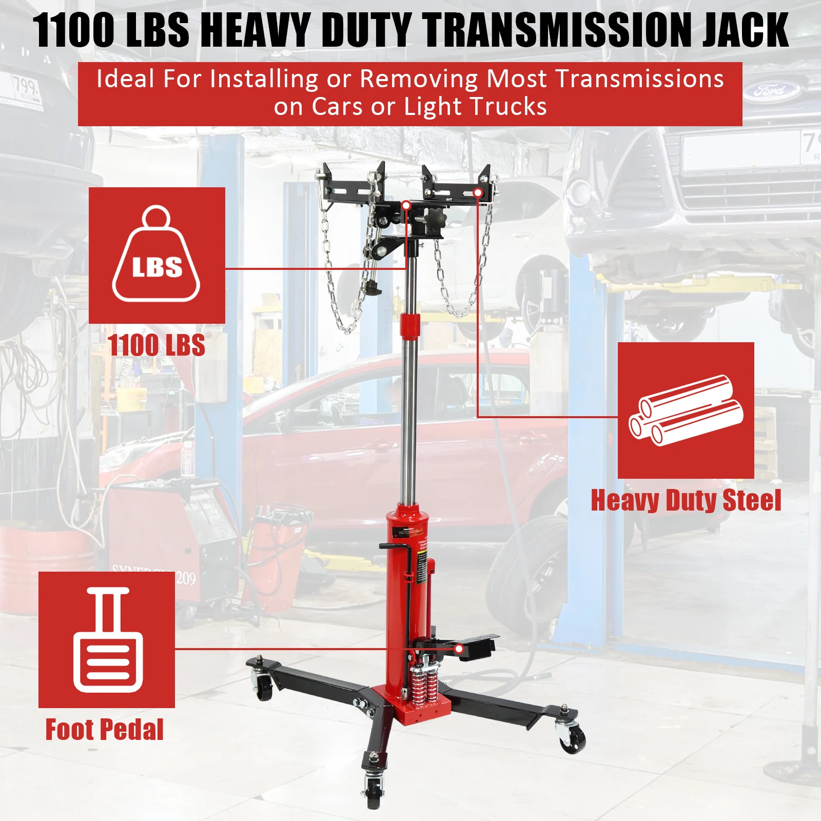 Auto Parts Tools Gearbox Bracket 0.5ton Car Gearbox Lifting Tool Transmission Jack