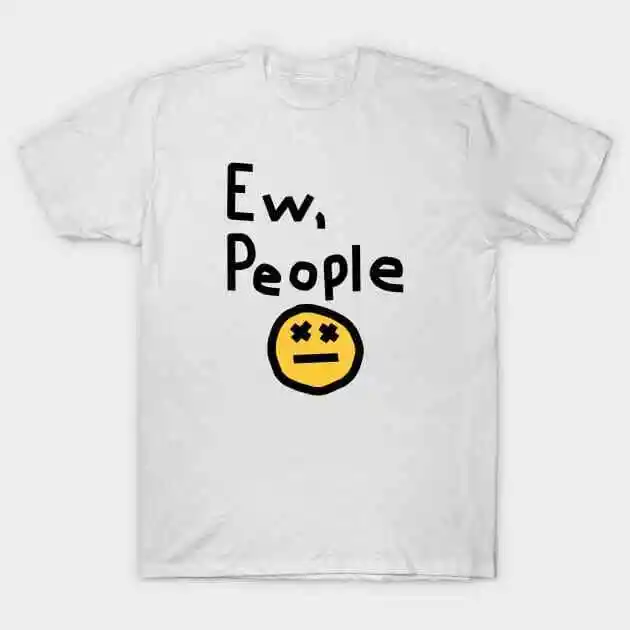 

NWT Ew People Funny Face Yellow Cool Art Humor Shipping From USA Unisex T-Shirt Men's and women's T-shirts