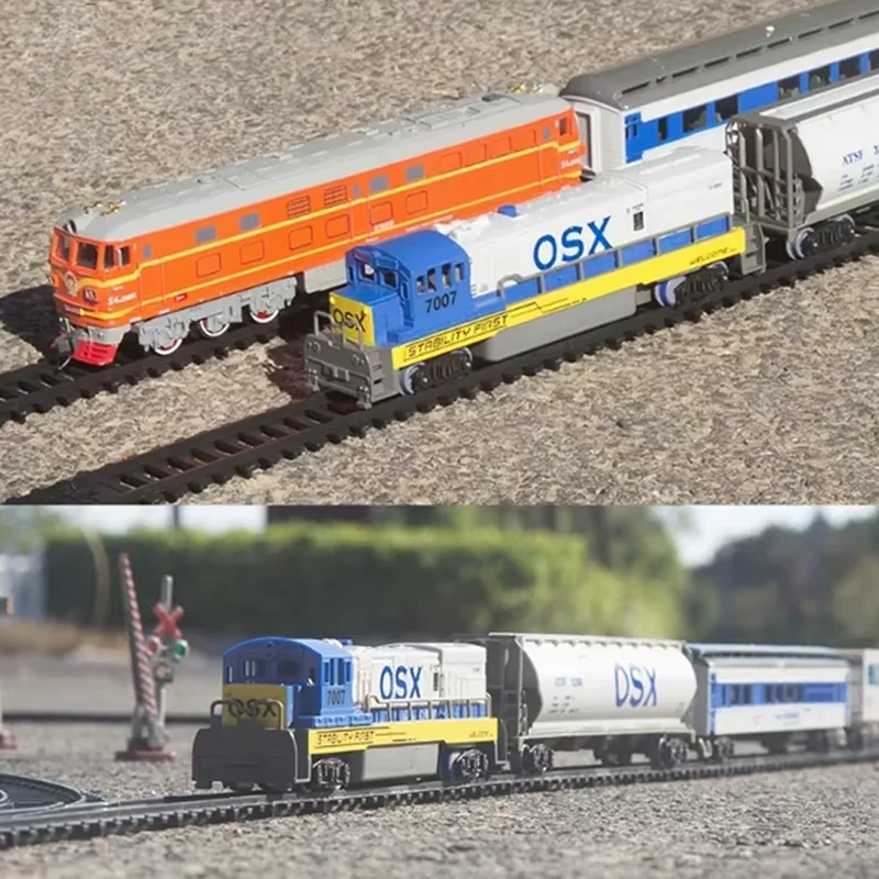 Klassisches GP40 Dongfeng 4B Verbrennungsmotor-Zugset, Simulations-Elektroschienenmodell, Kinderspielzeug, Szenen-Geschenk-Display