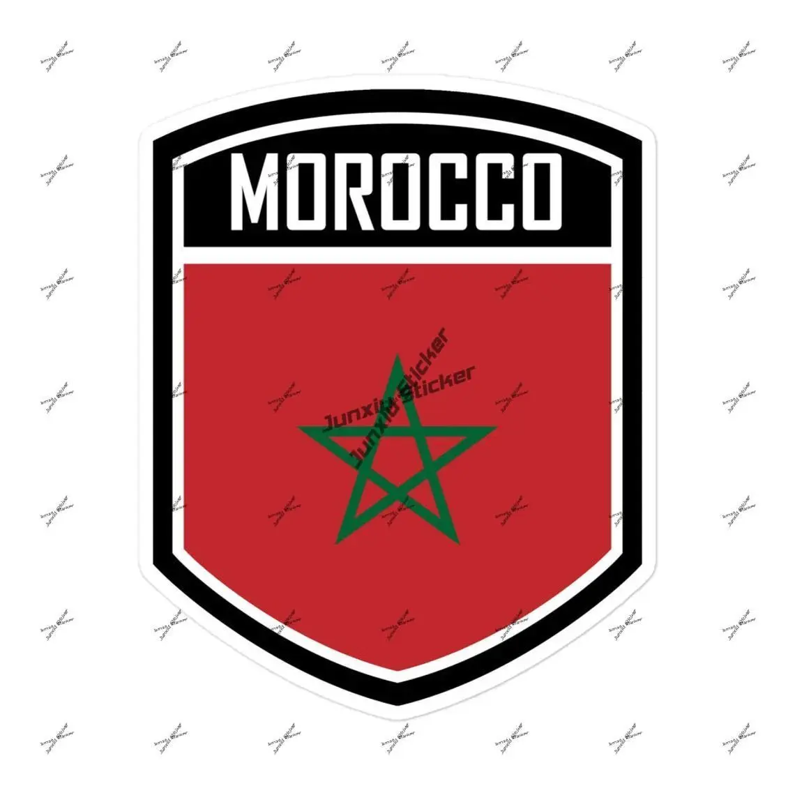Add A Touch of Morocco To Your Belongings with Morocco Flag Emblem Stickers Perfect for Moroccan Car Stickers Accessories