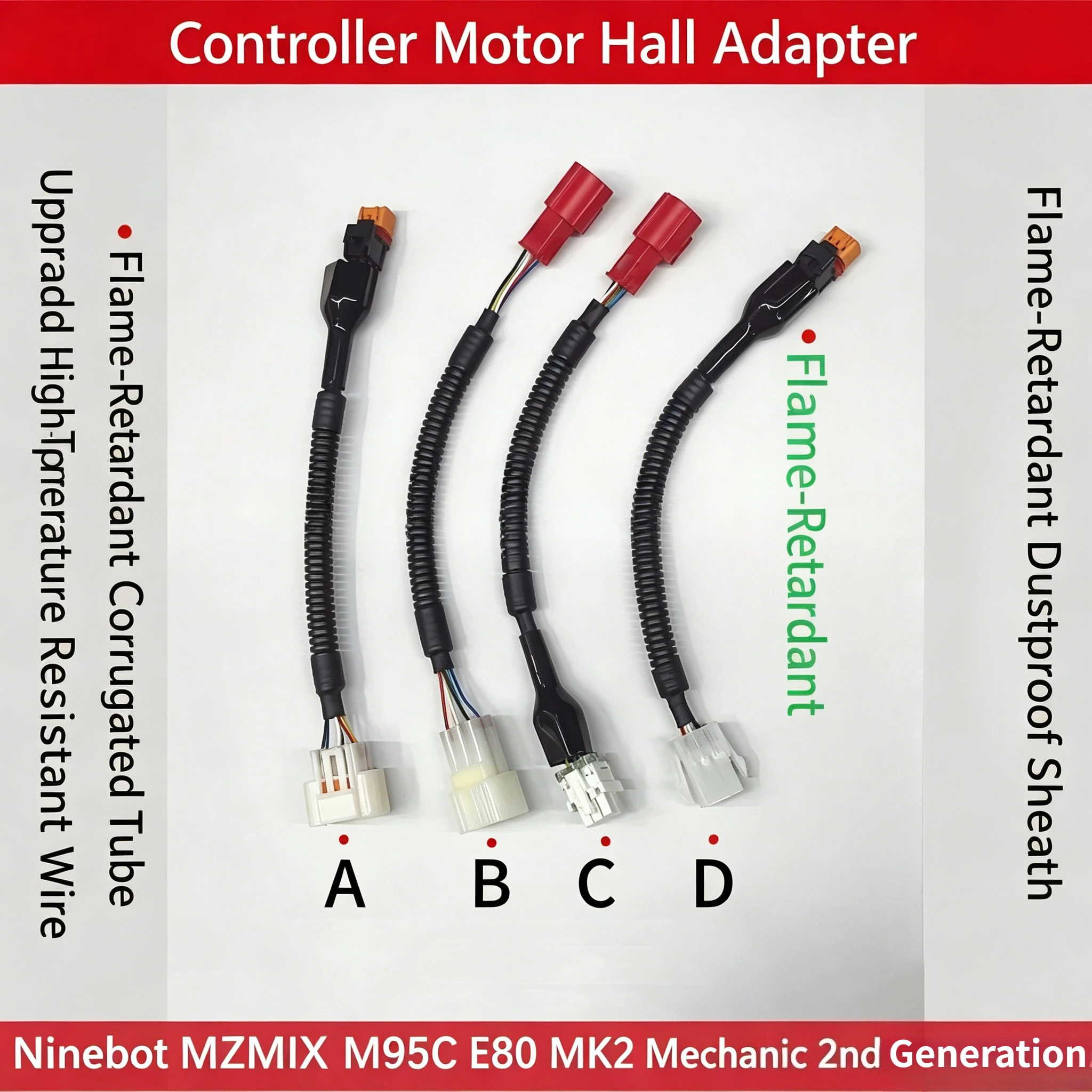 

Motor Hall Adapter Connector Controller Connector Repair Adapter For Ninebot MZ MIX M3 M95C+ E80 MK2