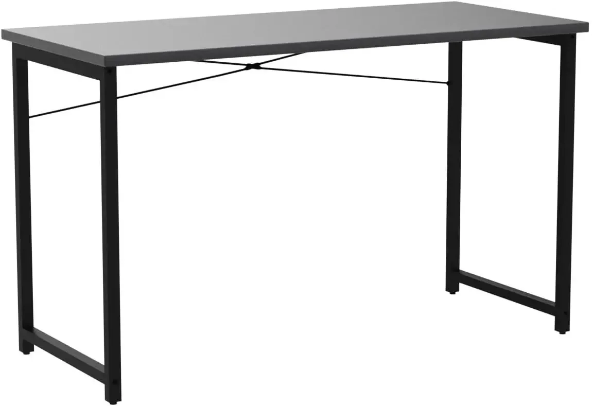 48 Inch Computer Desk, Modern Simple Style Desk for Home Office, Study Student Writing Desk, Deep Black