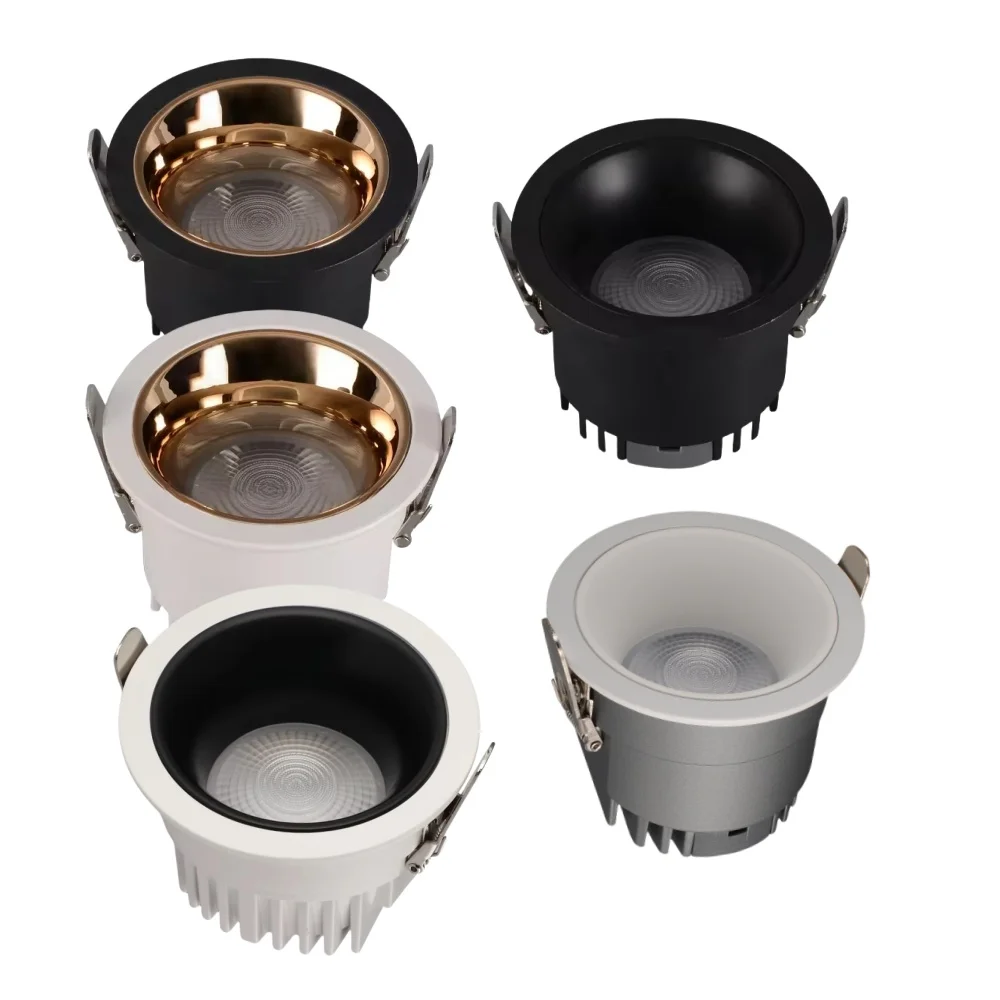 

Cutout 55/65/75/95mm Recessed LED Ceiling Lamp 5W~18W LED Spot lights CREE COB Anti-Glare Downlight For Home Office Store Indoor