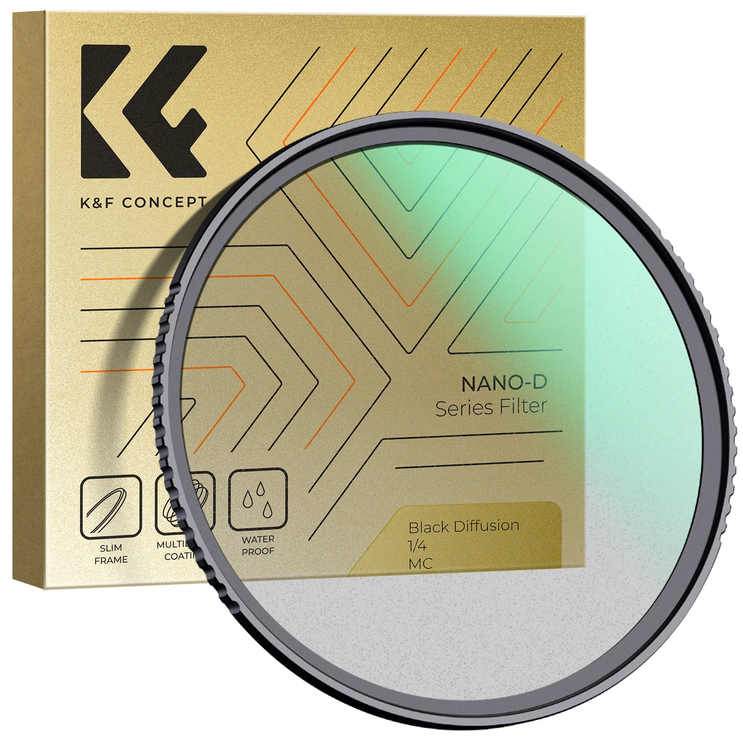 

K&F Concept 49-82mm Black Mist Diffusion 1/4 Filter Soft Green Film Camera Lenses Filters Nano-D Series 52mm 62mm 67mm 72mm 77mm