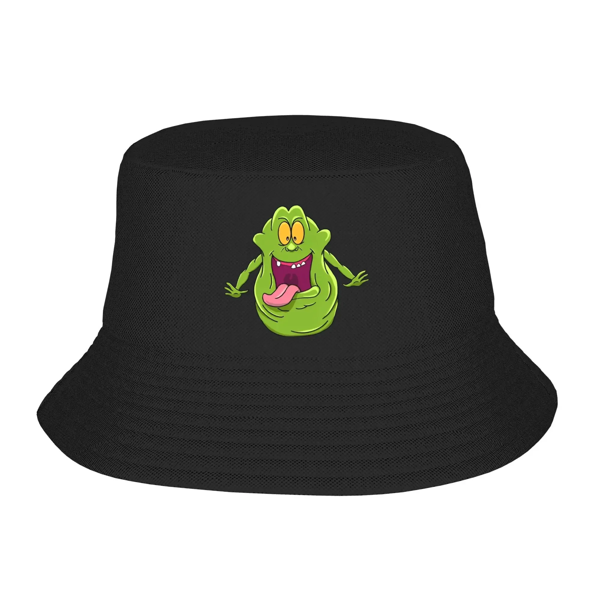 

2025 New HatGhostbuster Bucket Hat Slimer Hawaii Fisherman Caps For Women Casual Fishing Sun Hats Breathable Custom Cap