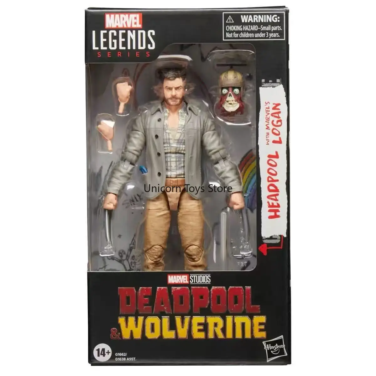 

In stock Hasbro Deadpool 3 Logan plainclothes Wolverine 6-inch action-packed doll