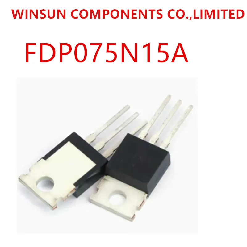 100% New Imported Original FDP075N15A 075N15A TO-220 MOSFET 130A 150V