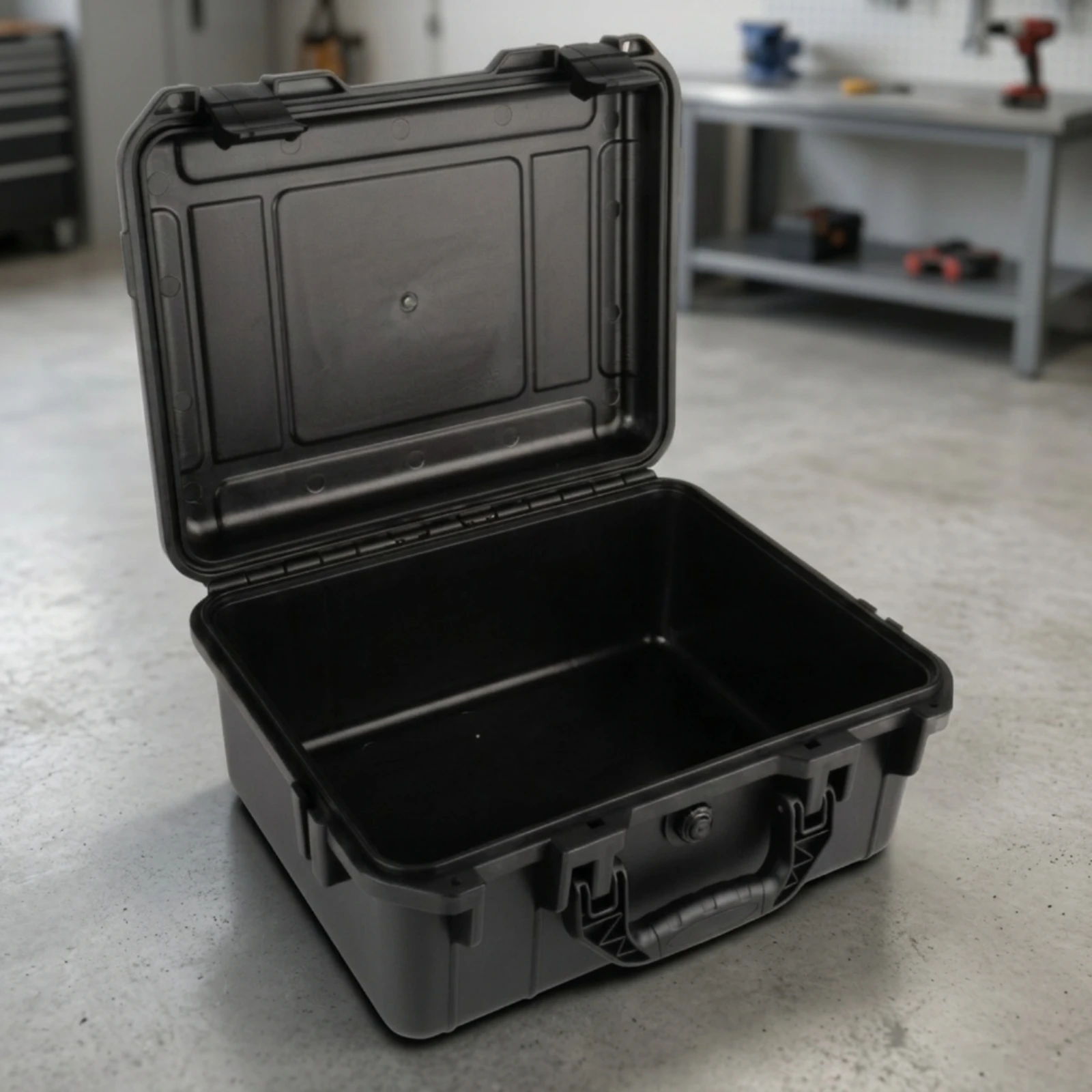 Hard Carrying Case Empty Hard Shell Carrying Case Plastic Tool Box Portable Storage Box with Foam Customizable for Drone Pilots view 5