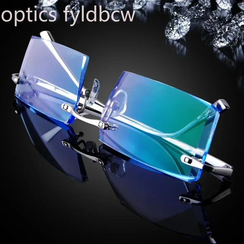 Reading Glasses Blue Light Blocking Men Titanium Myopia Hyperopia Vision Aid Senior Lightweight Comfortable Durable Flexible