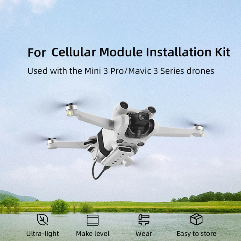 Kit d'installation technique 4G, pièces de rechange, accessoires pour DJI Mini 3 Pro Cellular Tech UAV, noir