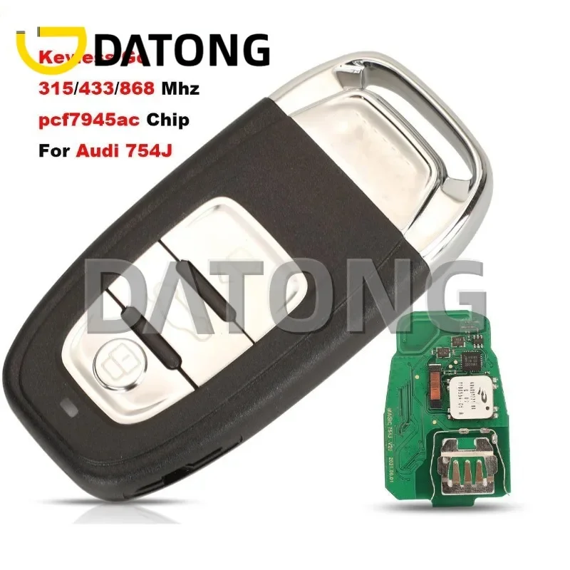 

CHANKey Remote Car 315/433/868 MHZ PCF7945AC AUDI-5 CHIP For Audi A4L Q5 less Go Control 4G0959754J